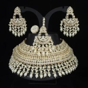 WHITE PEARL JODHA SET